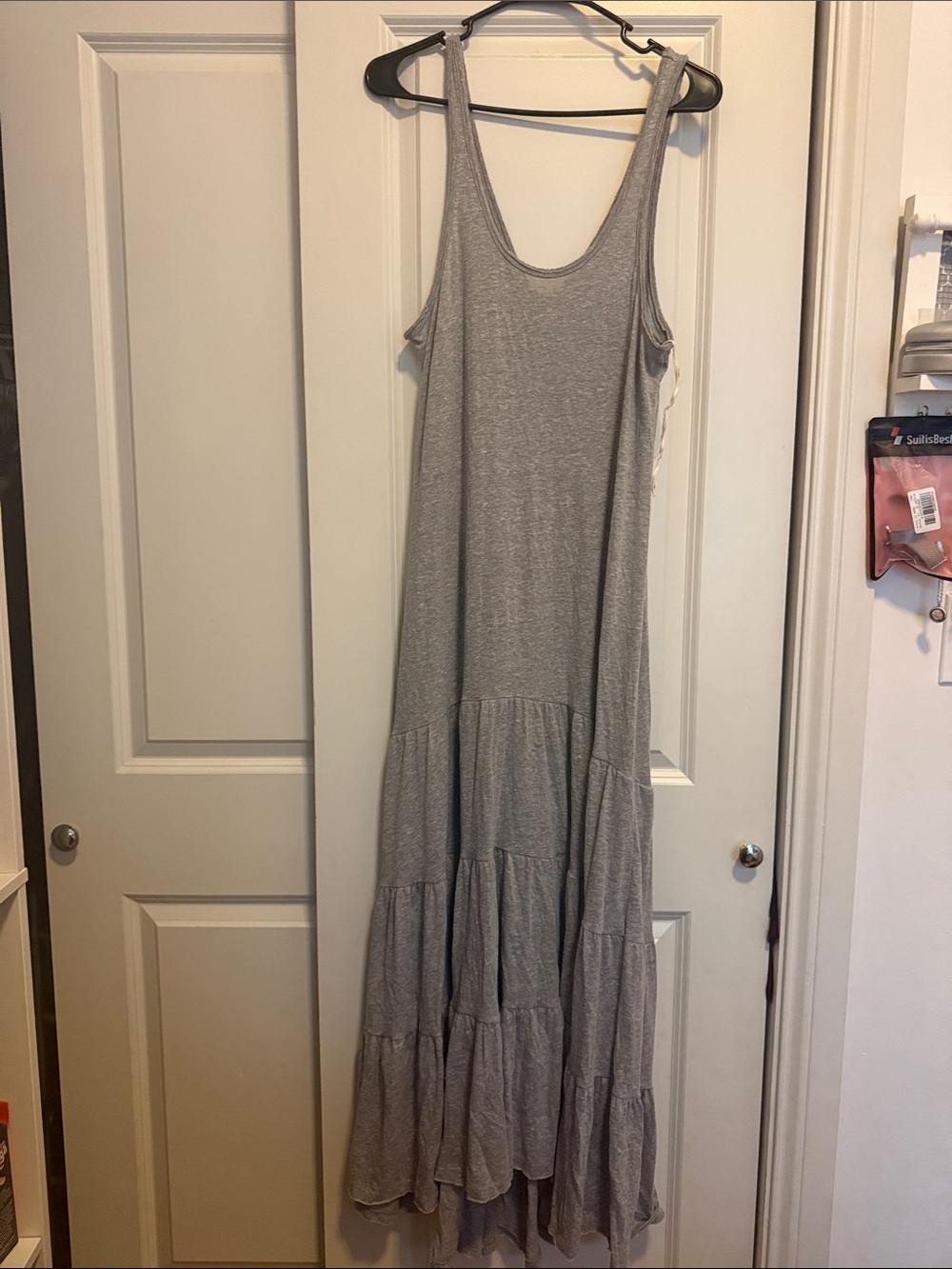 Long Gray Beach Coverup
